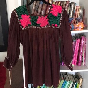 Hand made Mexican blouse.